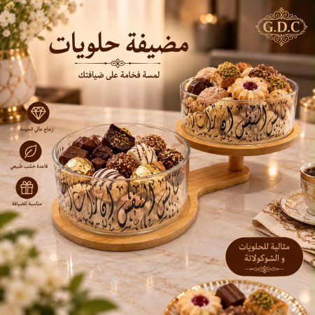مضيفة خط عربي طبقتين